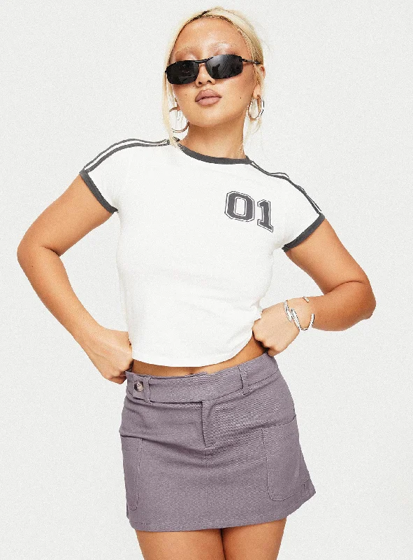 Casual Chic Clothing Brinnley Mini Skirt Grey