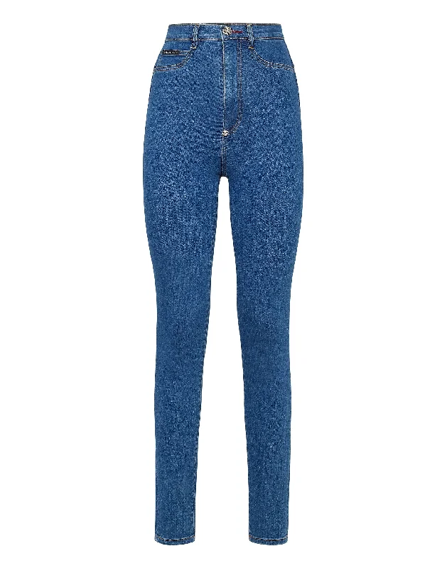 Bold Fashion Denim Super High Waist Jegging Iconic Plein