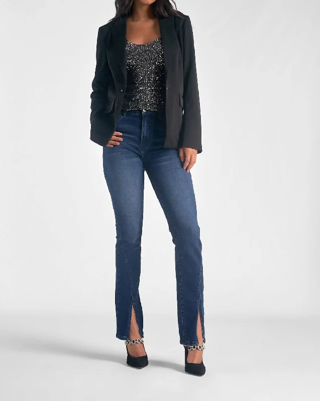 Update With Cottagecore Styles Rhinestone Rock Blazer In Black