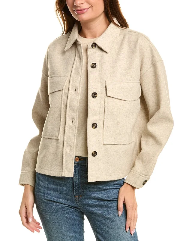 Trend Setting Wardrobe beachlunchlounge Double Faced Cropped Knit Jacket