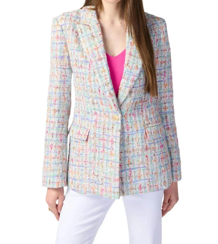 Seasonal Picks Tweed Jacket In Multi