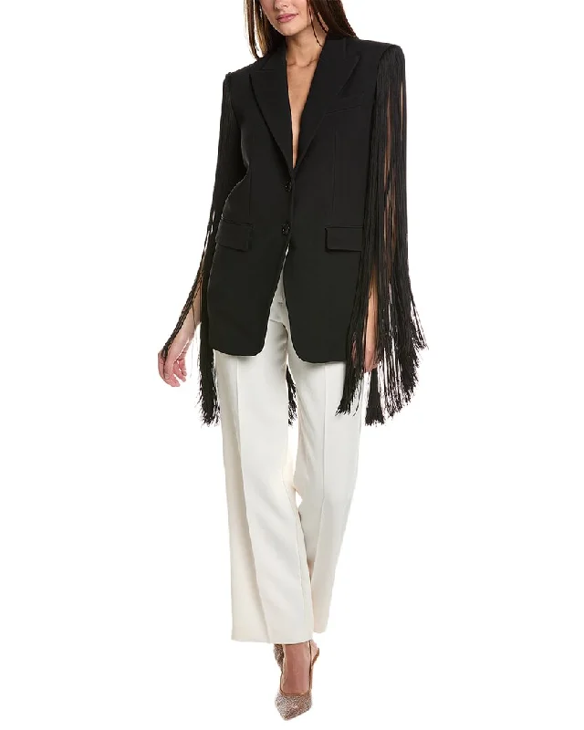 Athleisure Wear Promotion Michael Kors Collection Fringe Sleeve Jacket