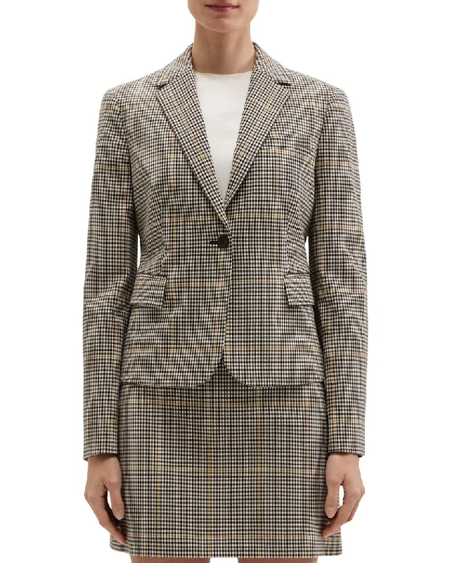 Trend Forward Threads For Her Theory Shrunken Blazer O.Dale Wool-Blend Blazer