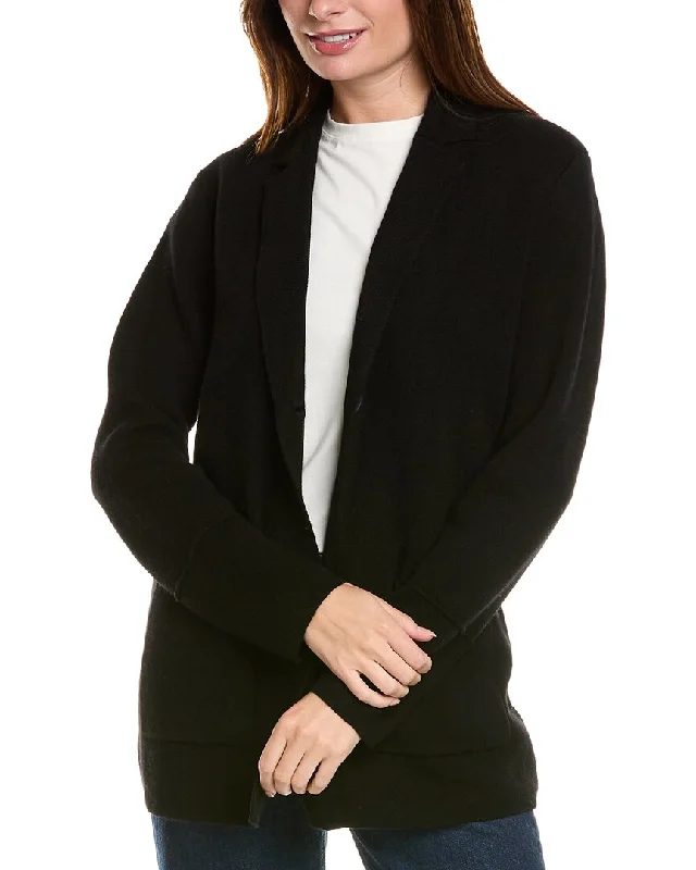 Fashion Forward Forte Cashmere Double Knit Wool & Cashmere-Blend Blazer