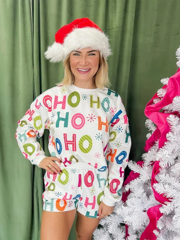 Embrace New Fashion HO! HO! HO! Printed Shorts