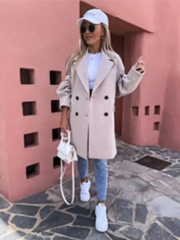 Women's High-End Clothing Double-Breasted Women Winter Coat