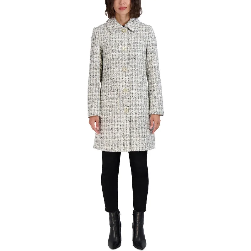 Online Boutiques Best Laundry by Shelli Segal Womens Collar Tweed Walker Coat