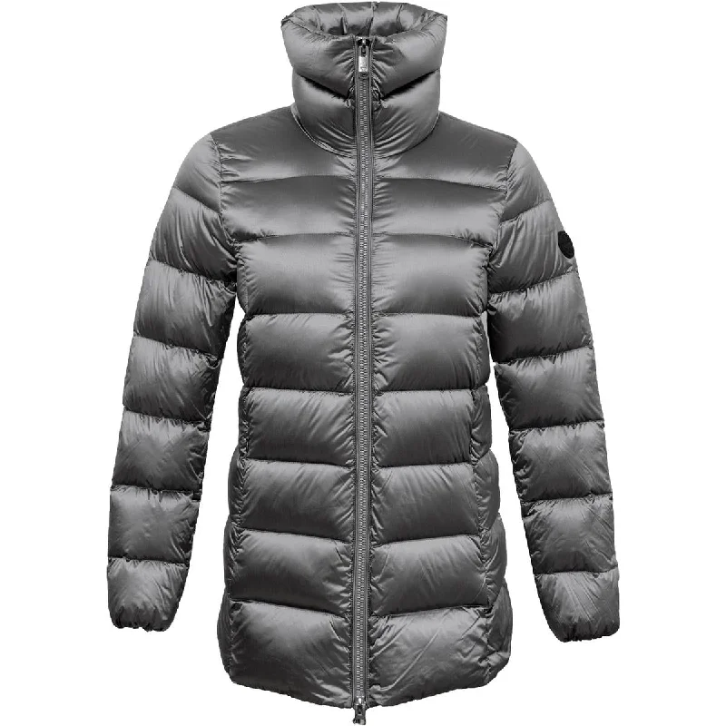 Women's Athletic Outfit The Recycled Planet Sade Women's Glossy Quilted Down Coat with Stand Collar