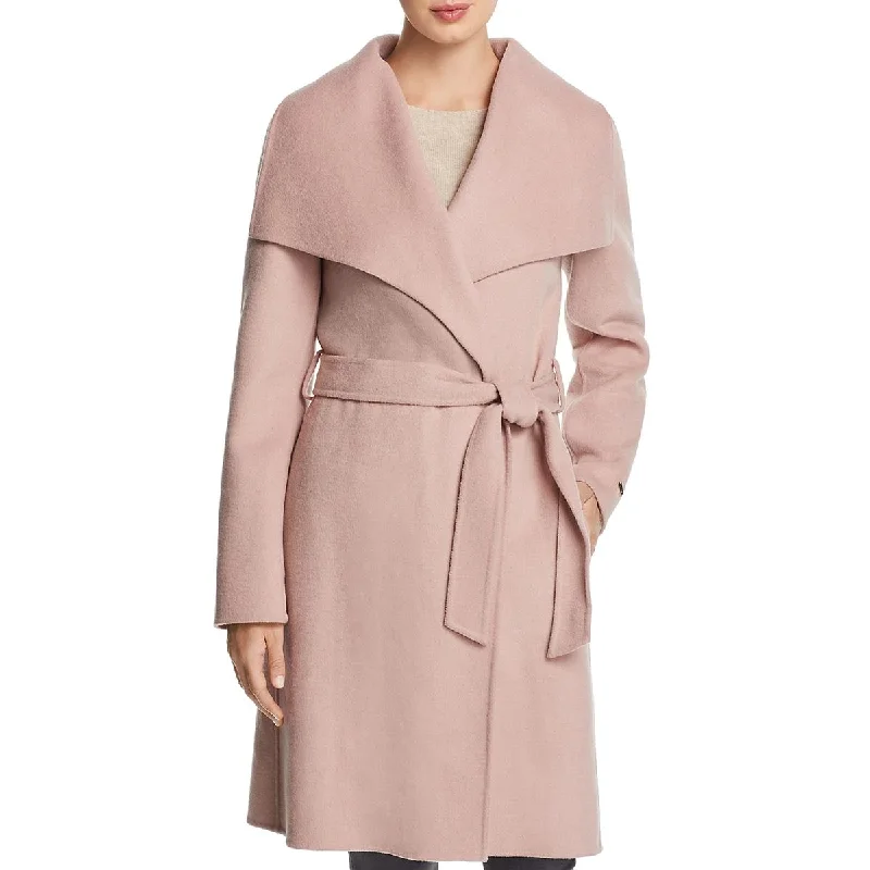 Classic Women's Apparel Tahari Ellie Women's Handmade Double Face Warm Wool Wrap Coat