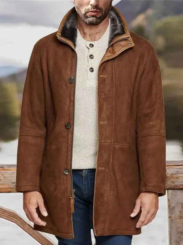 Women's Casual Wear Clothing Mid-Length Loose Zipper Men Winter Coat